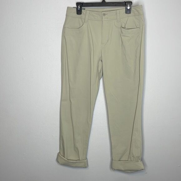 Eddie Bauer Women's Beige Slightly Curvy Straight Leg Pants Size 10 NWT - Picture 1 of 6